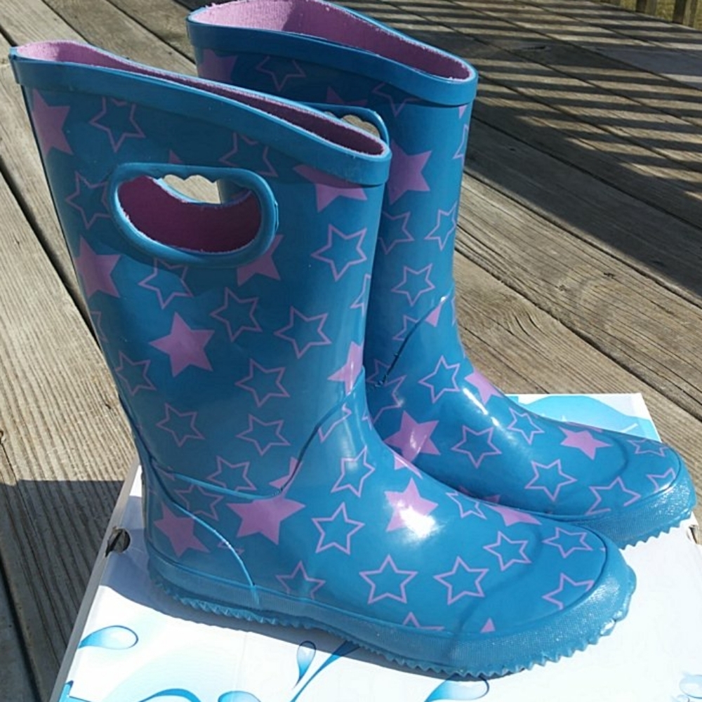 Rain Boots Girls Youth 5...will fit womens 6.5